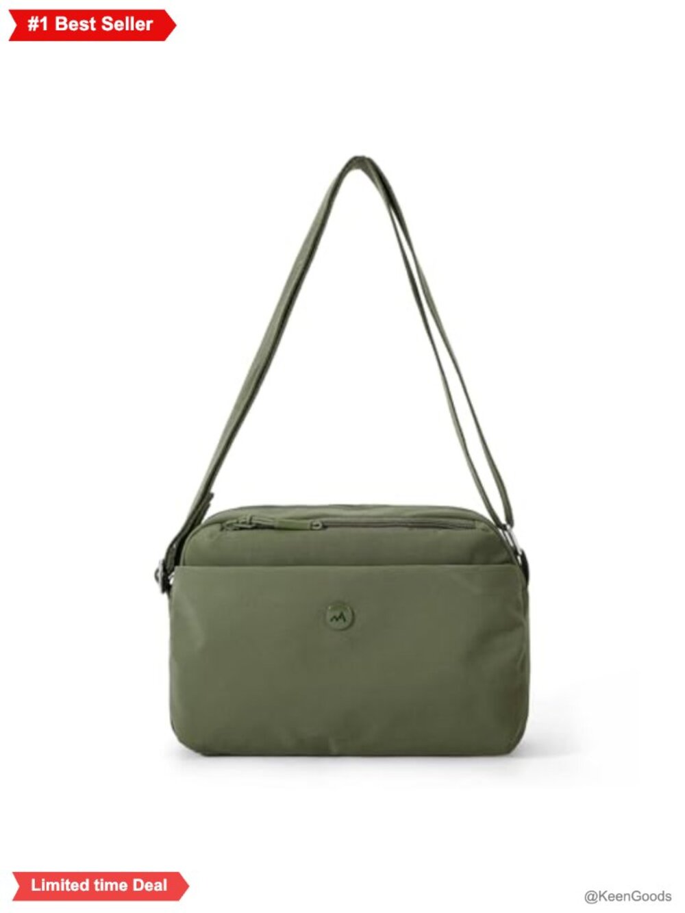 Lavogel Small Nylon Crossbody Bag Multi-Pocket Travel Purse for Women